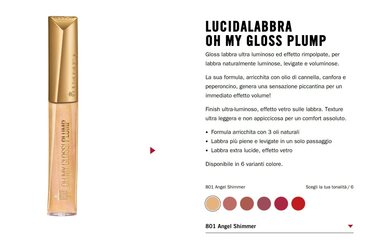 Rimmel London Oh My Gloss Plump N.801