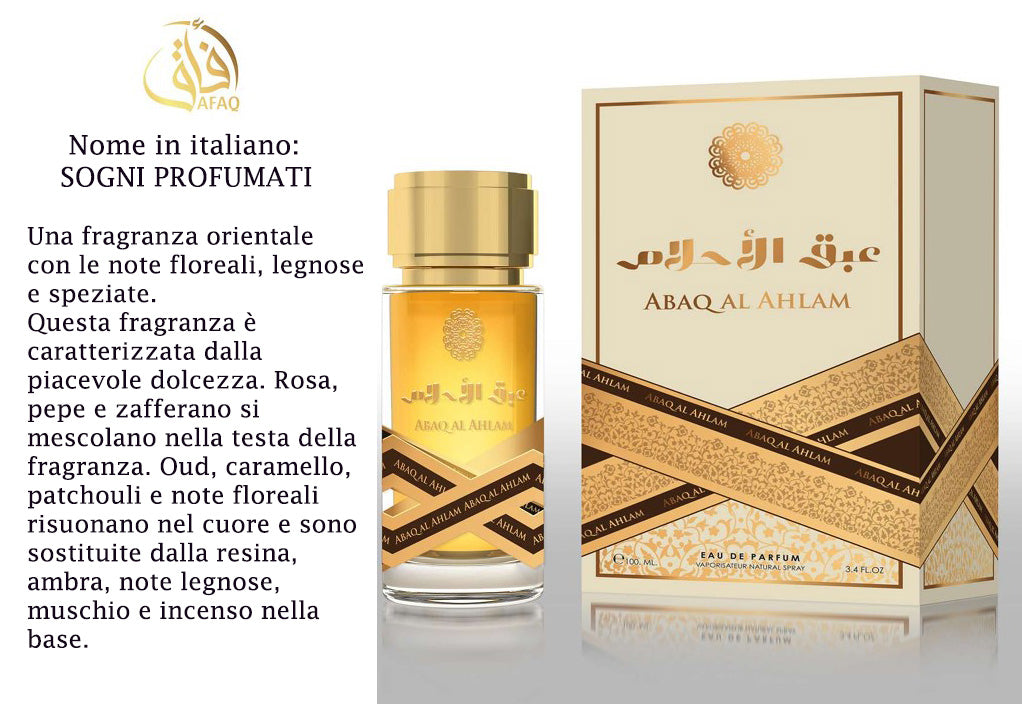 Profumo Afaq ABAQ AL AHLAM 100 ml