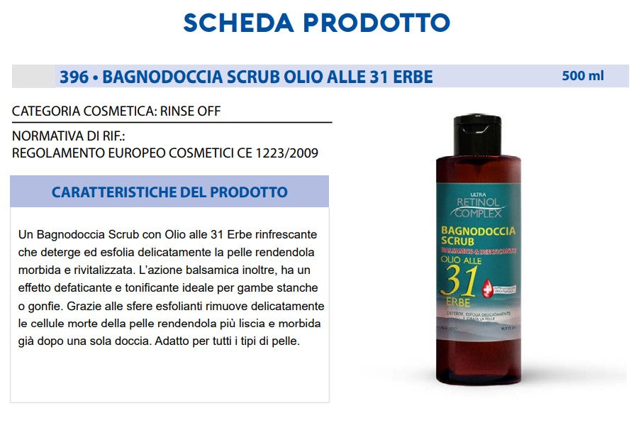Bagnodoccia SCRUB OLIO 31 ERBE 500ml
