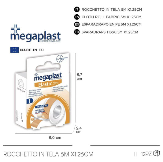 120290 ROCCHETTO in TELA 5m x 2.5cm