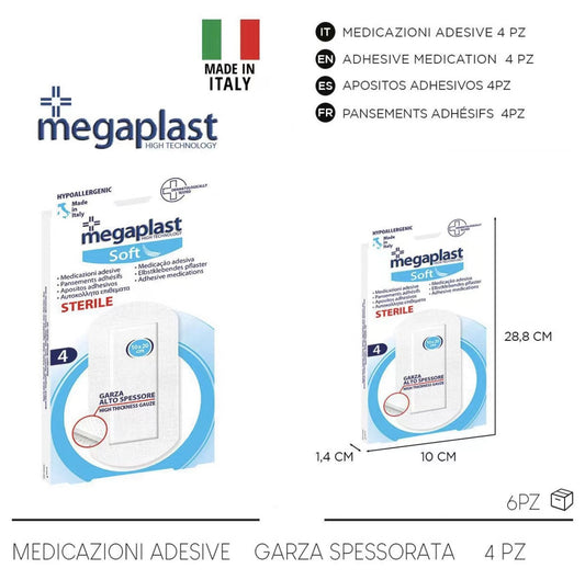 120405 Cerotto Sterile MEDICAZIONE ADESIVA 4pz 10x20cm