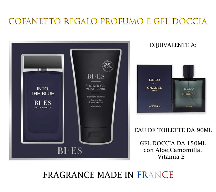 Cofanetto Bi.Es. profumo+gel doccia INTO THE BLUE
