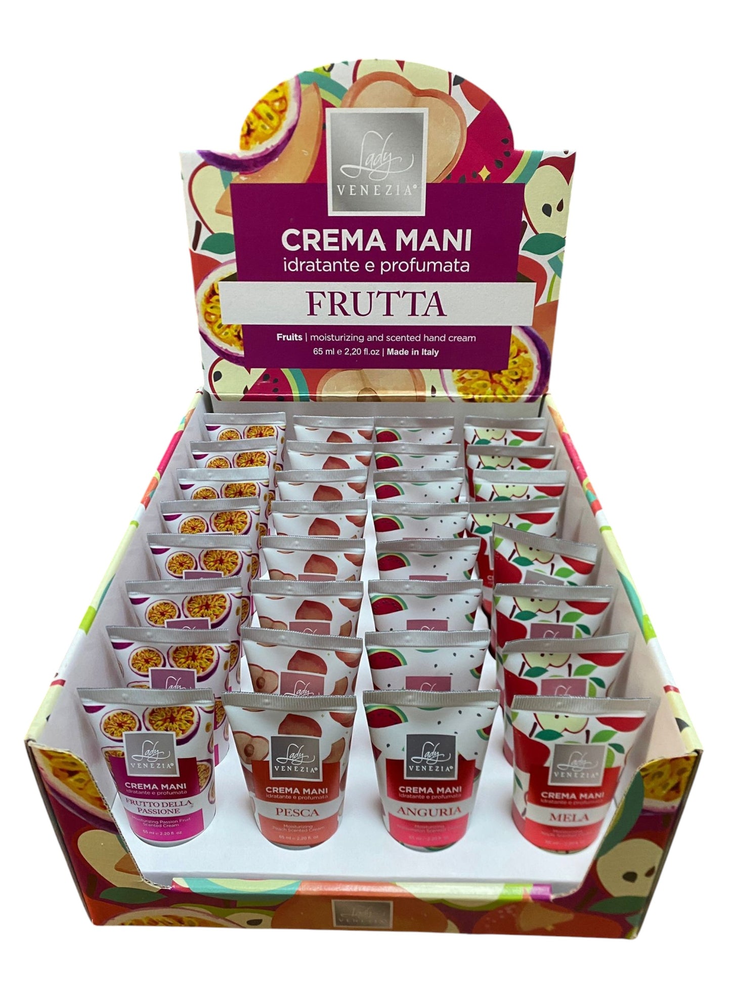 Creme Mani "FRUTTA" Idratanti e Profumate 65 ml