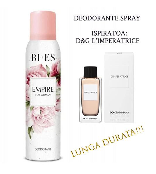 Blister 12pz. Deodorante Bi.Es. EMPIRE 150ml