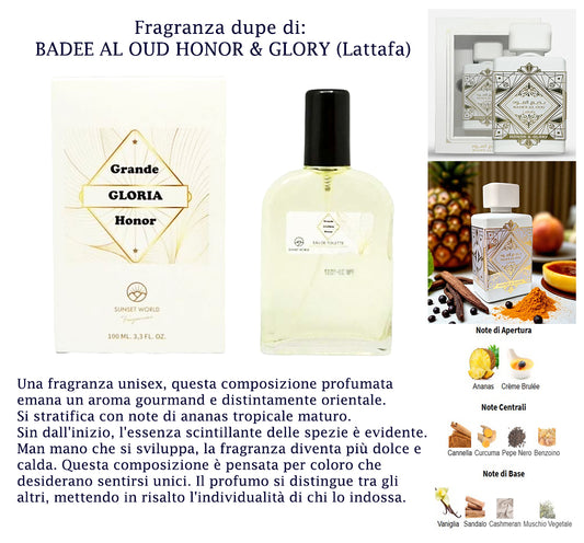 Profumo Sunset World GRANDE GLORIA HONOR 100ml