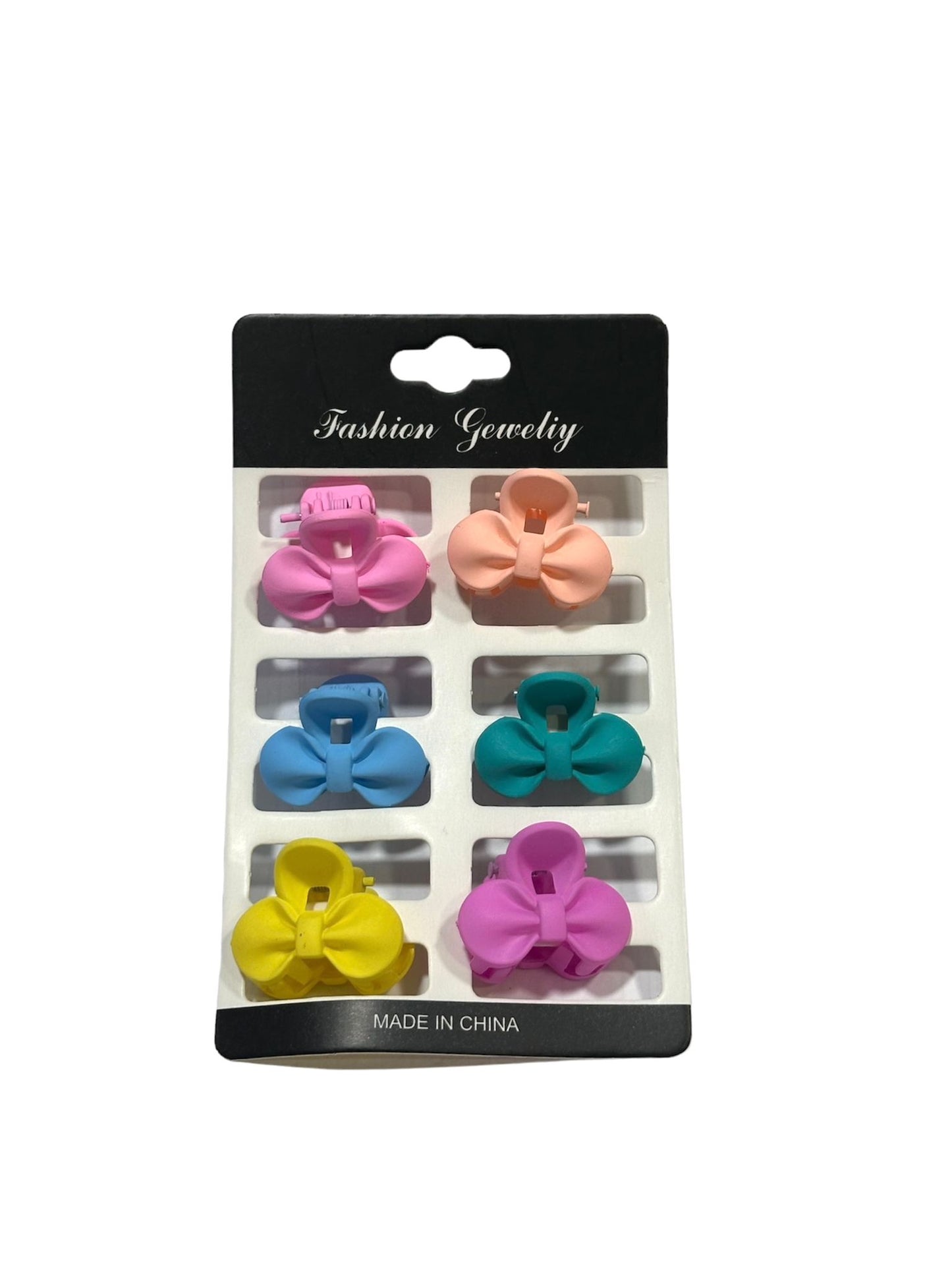 Cartella mollettine per capelli 6pz