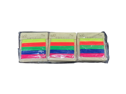 Cartella Elastici per Capelli colorati da 10pz