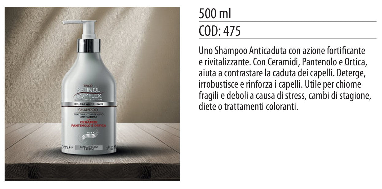 Shampoo TRATTAMENTO INTENSIVO ANTICADUTA 500ml