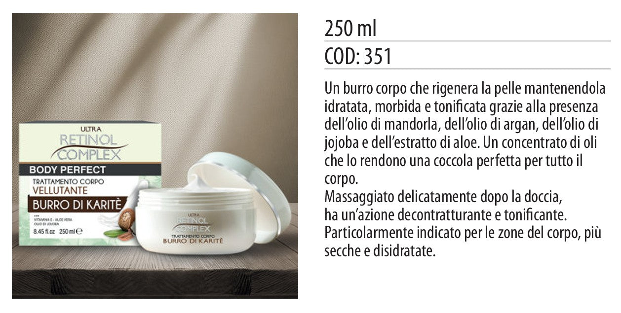 Trattamento corpo BURRO DI KARITE’ 250ml