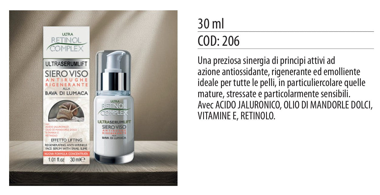 Siero viso BAVA LUMACA 30ml