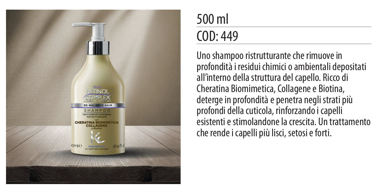 Shampoo TRATTAMENTO INTENSIVO RISTRUTTURANTE 500ml