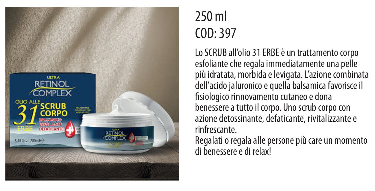 Scrub corpo OLIO 31 ERBE 250ml