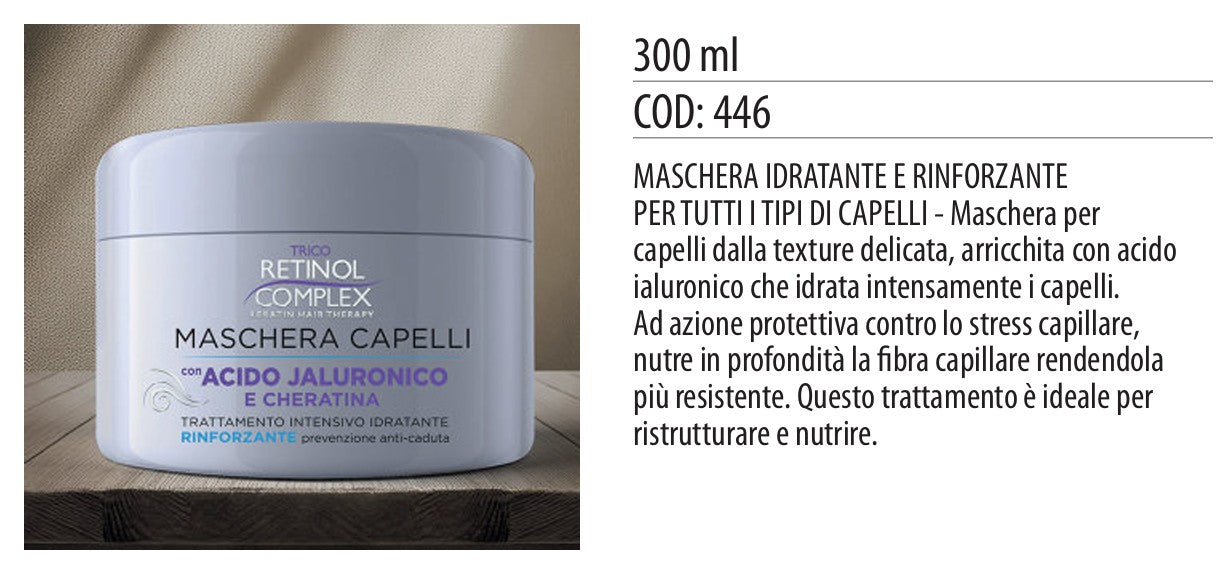 Maschera capelli TRATTAMENTO INTENSIVO A.J. RINFORZANTE 300ml