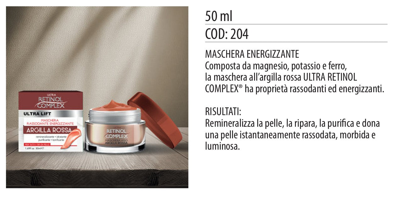 Maschera viso ARGILLA ROSSA 50ml