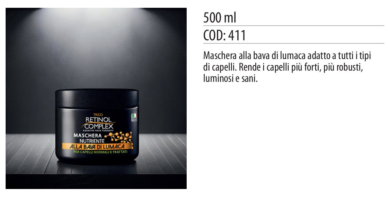 Maschera capelli BAVA LUMACA 500ml
