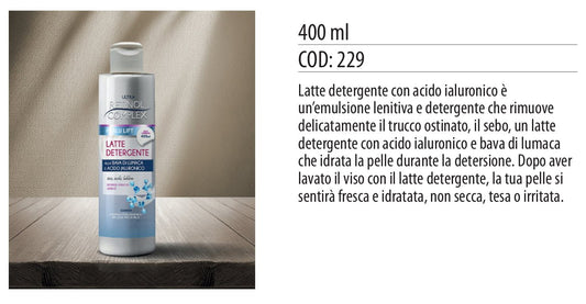 LATTE DETERGENTE viso occhi labbra 400 ml