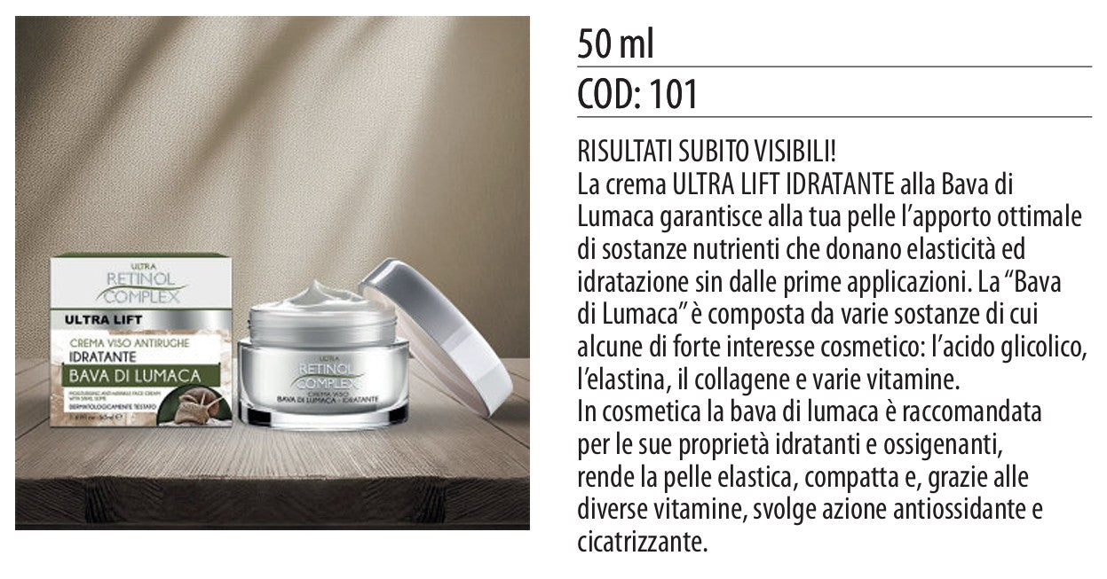 Crema viso BAVA LUMACA 50ml