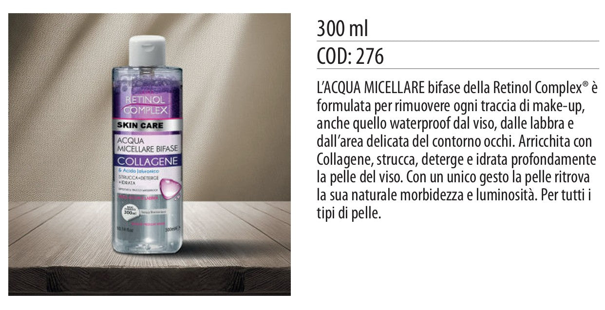 Acqua micellare BIFASE COLLAGENE 300ml