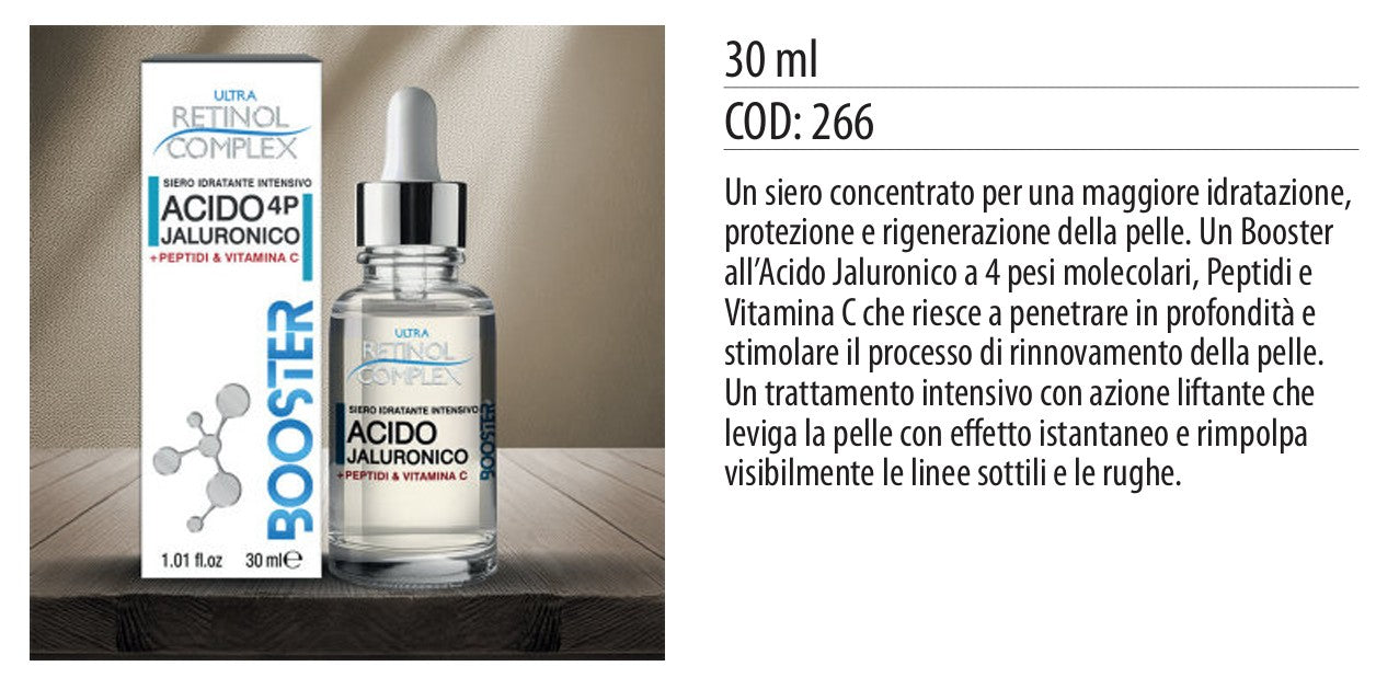 Siero viso BOOSTER ACIDO JALURONICO 30ml