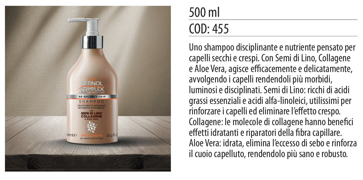 Shampoo TRATTAMENTO INTENSIVO ANTICRESPO 500ml
