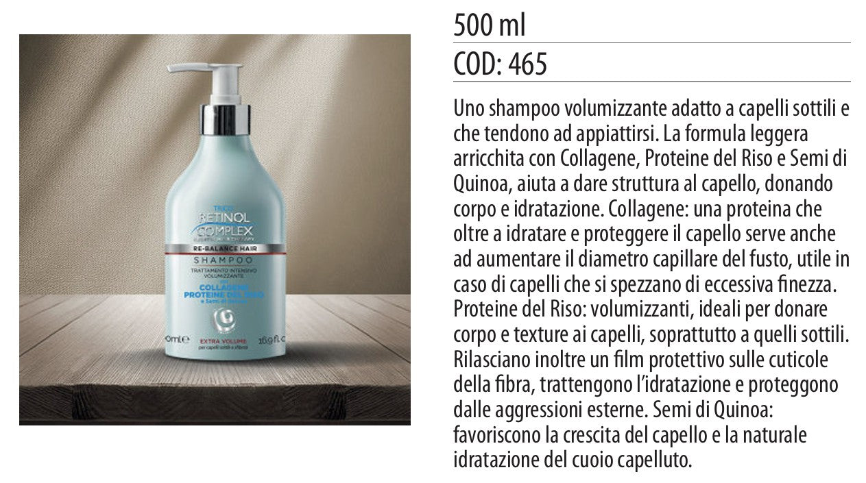 Shampoo TRATTAMENTO INTENSIVO VOLUMIZZANTE 500ml