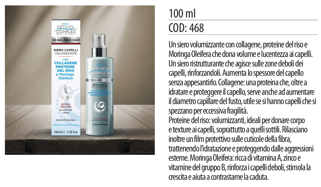 Siero capelli VOLUMIZZANTE EXTRA VOLUME 100ml