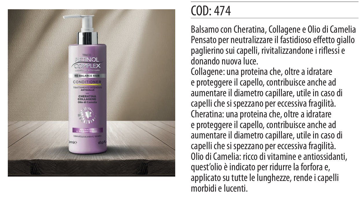 Conditioner TRATTAMENTO INTENSIVO ANTIGIALLO 500ml