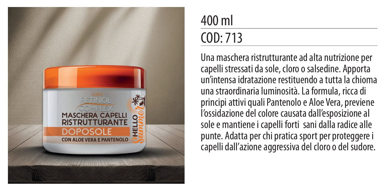 Maschera CAPELLI Ristrutturante DOPOSOLE 400 ml