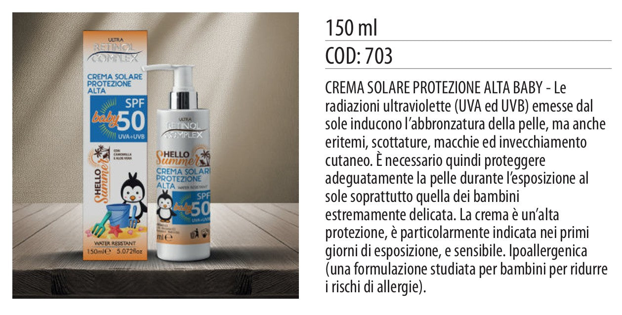 CREMA Protezione Solare BABY SPF50 150 ml
