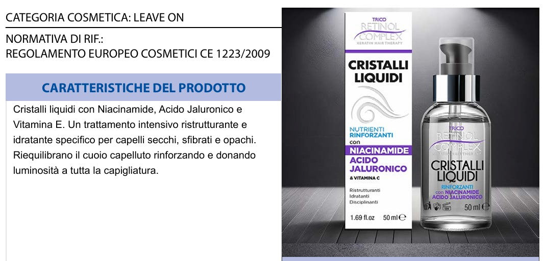 Cristalli Liquidi NIACINAMIDE & ACIDO JALURONICO 50ml