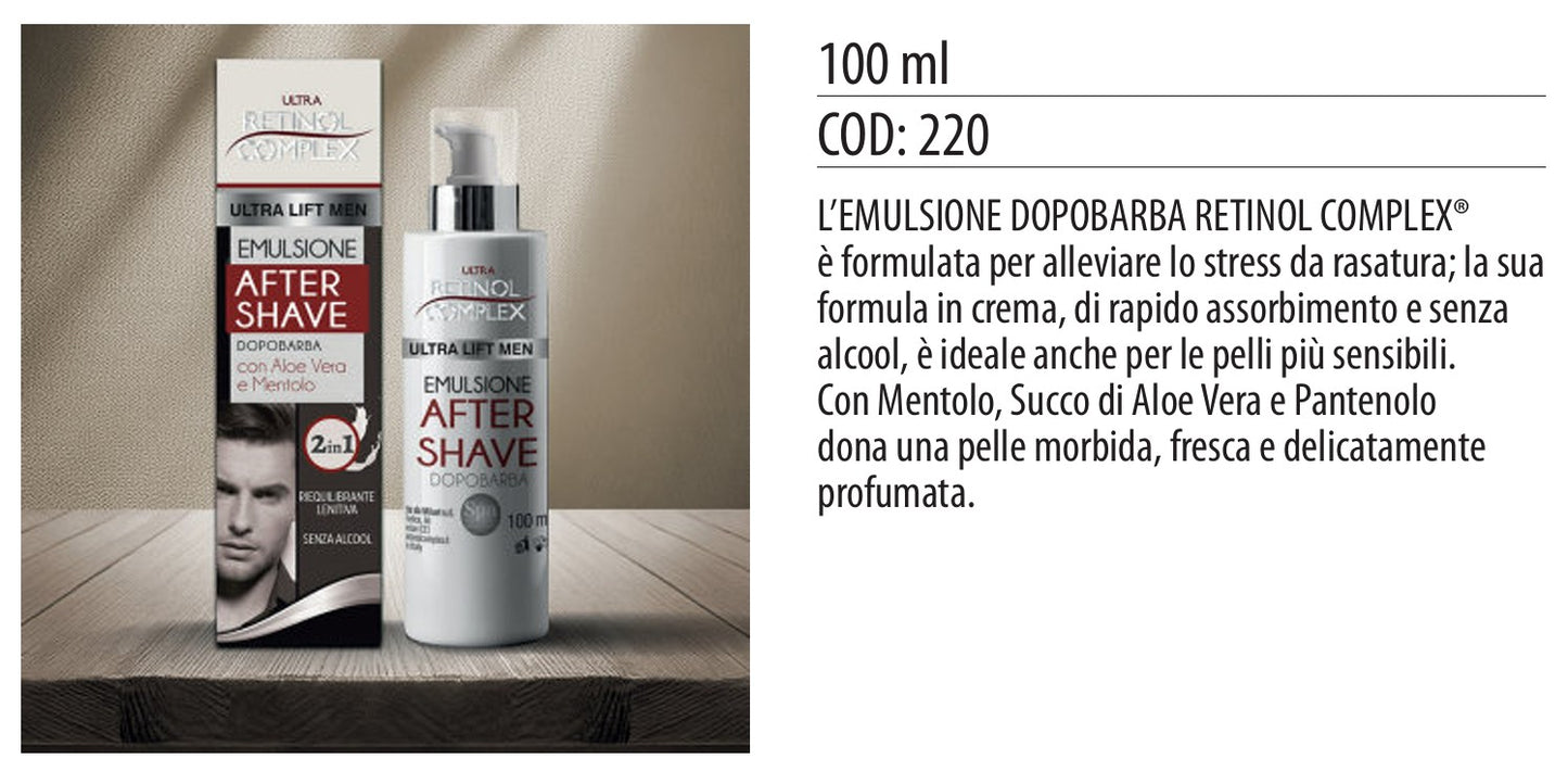 Emulsione AFTER SHAVE dopobarba 100ml