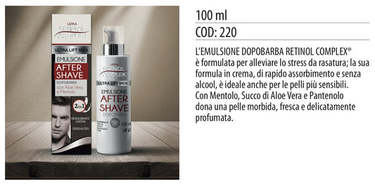 Emulsione AFTER SHAVE dopobarba 100ml