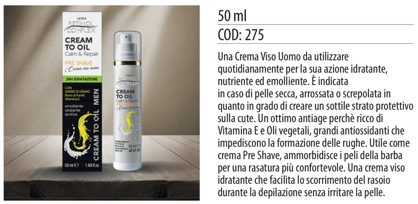 Crema viso uomo PRE-BARBA 50ml