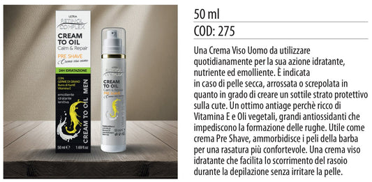 Crema viso uomo PRE-BARBA 50ml