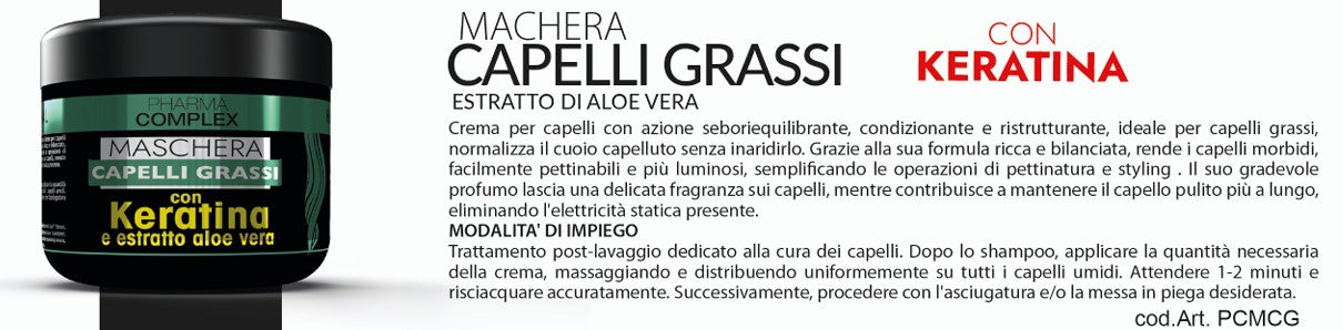 Pharma Complex MASCHERA CAPELLI GRASSI 500ml
