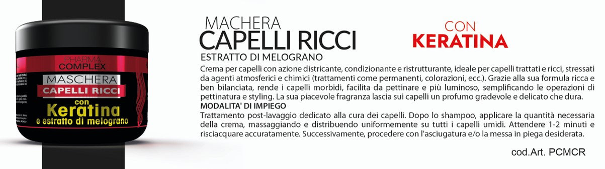 Pharma Complex MASCHERA CAPELLI RICCI 500ml