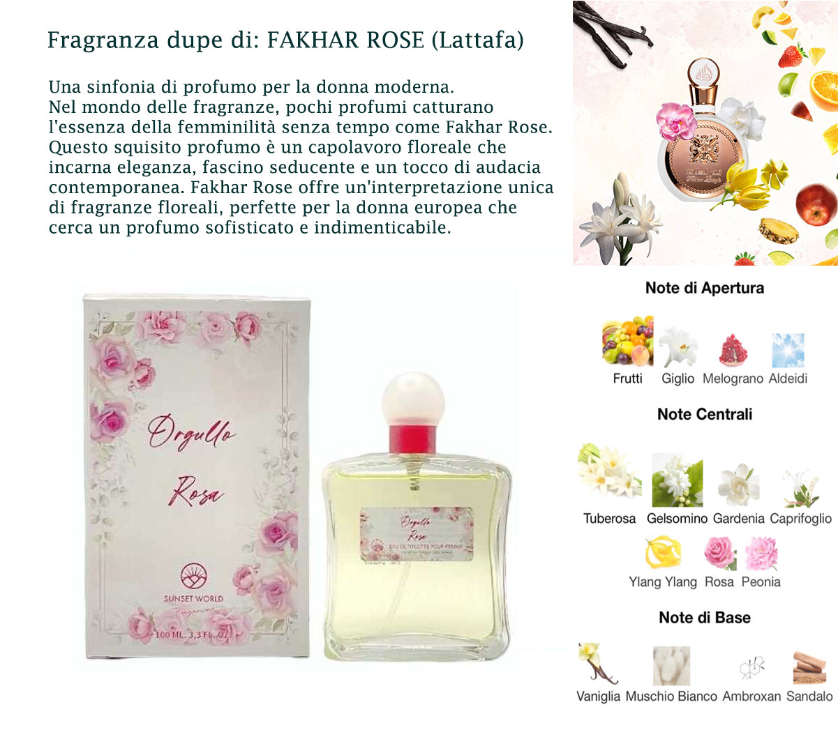 Profumo Sunset World ORGULLO ROSA 100ml