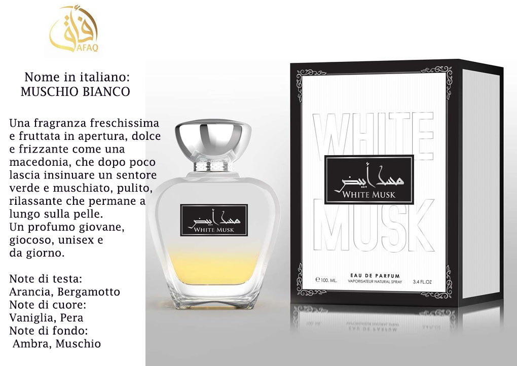 Profumo Afaq WHITE MUSK 100 ml