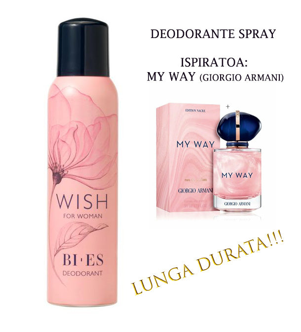 Blister 12pz. Deodorante Bi.Es. WISH 150ml