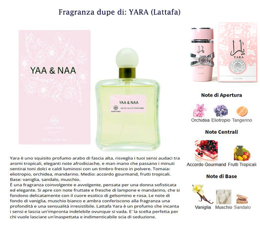 Profumo Sunset World YAA &NAA 100ml