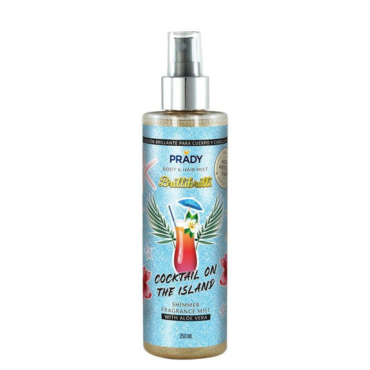 Acqua profumata Brillantinata Corpo e Capelli  COCKTAIL ON THE ISLAND 250 ml