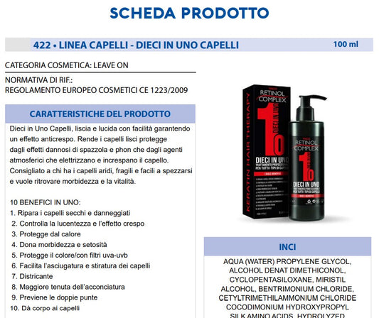 Trattamento 10 in 1 Per Capelli 100 ml