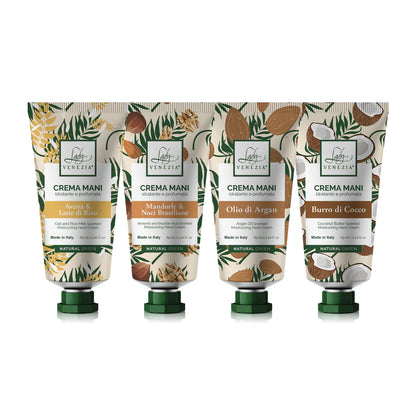 Creme Mani "NATURAL GREEN" Idratanti e Profumate 65 ml