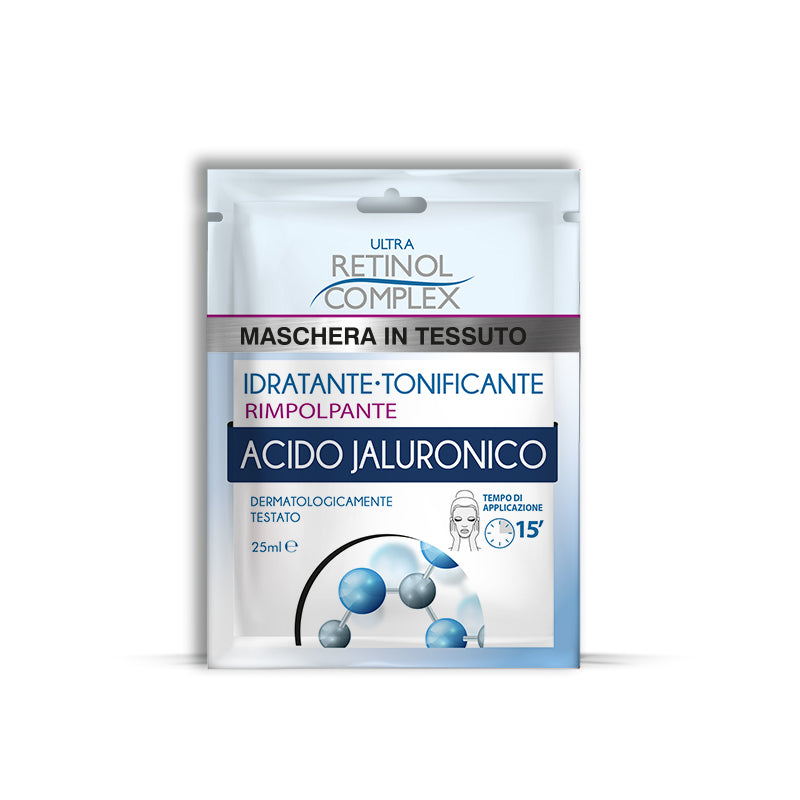 CONFEZIONE DA 3PZ MASCHERA VISO CON ACIDO JALURONICO 25 ml