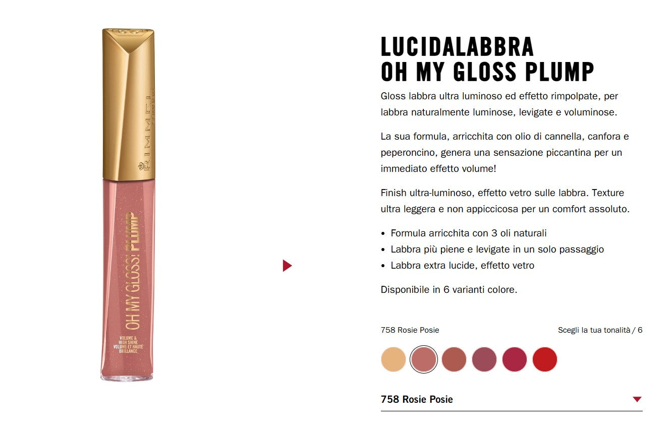 Rimmel London Oh My Gloss Plump N.758
