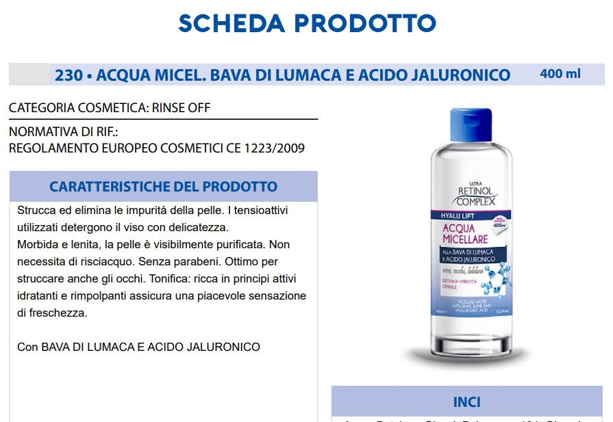 Acqua Micellare 400 ml