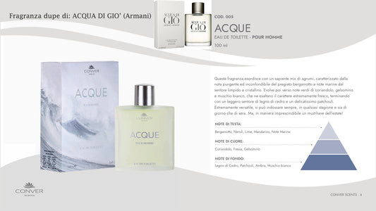 Profumo Conver Scent ACQUE 100 ml