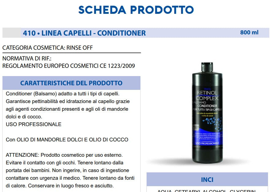 Balsamo per Tutti Capelli 800 ml