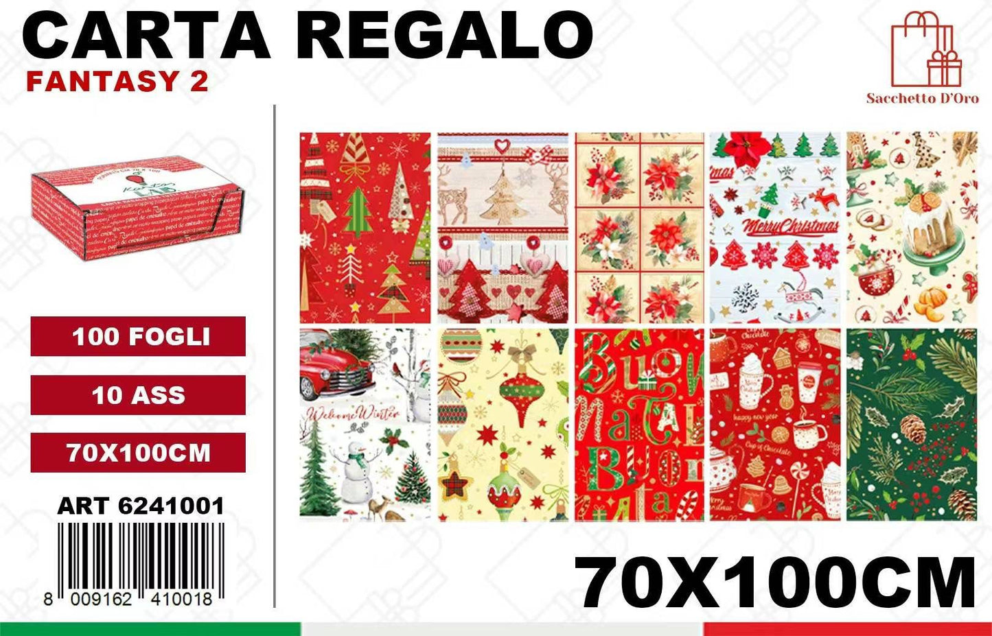 CARTA REGALO BOX 100 FOGLI