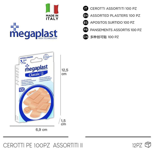 CEROTTI CLASSICI 100PZ ASSORTITI cod. 112400